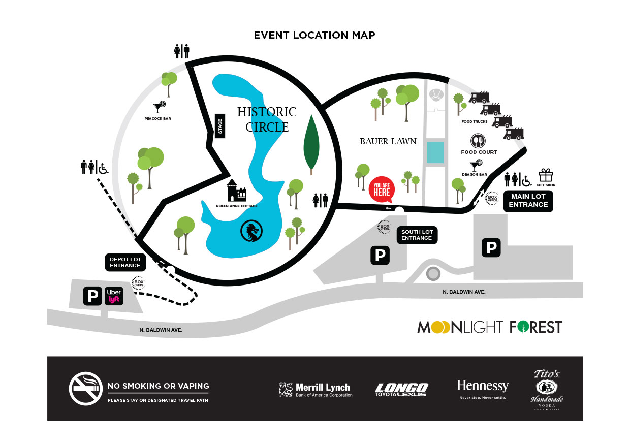 LA Arboretum Map